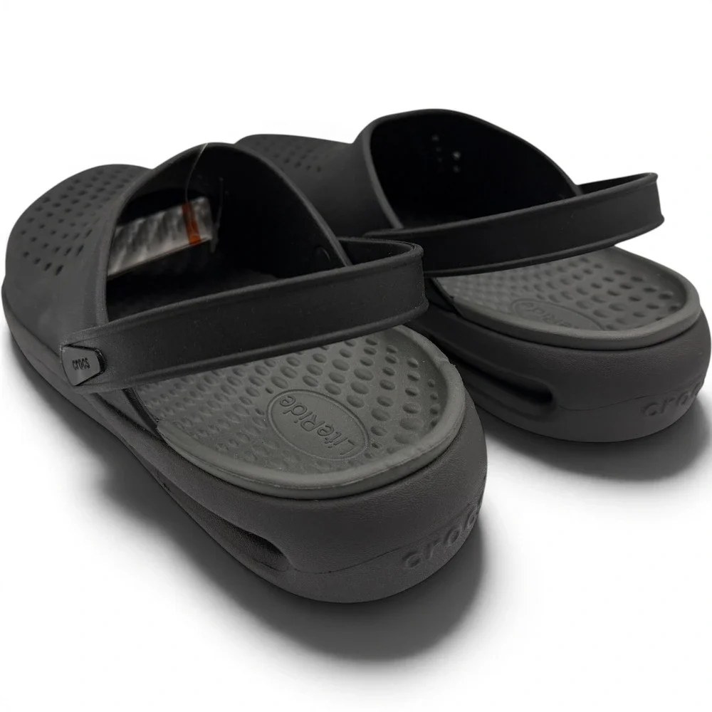 Crocs Inmotion Clog Men 12 Black LiteRide Comfort Sandal 209964-001 **NEW**